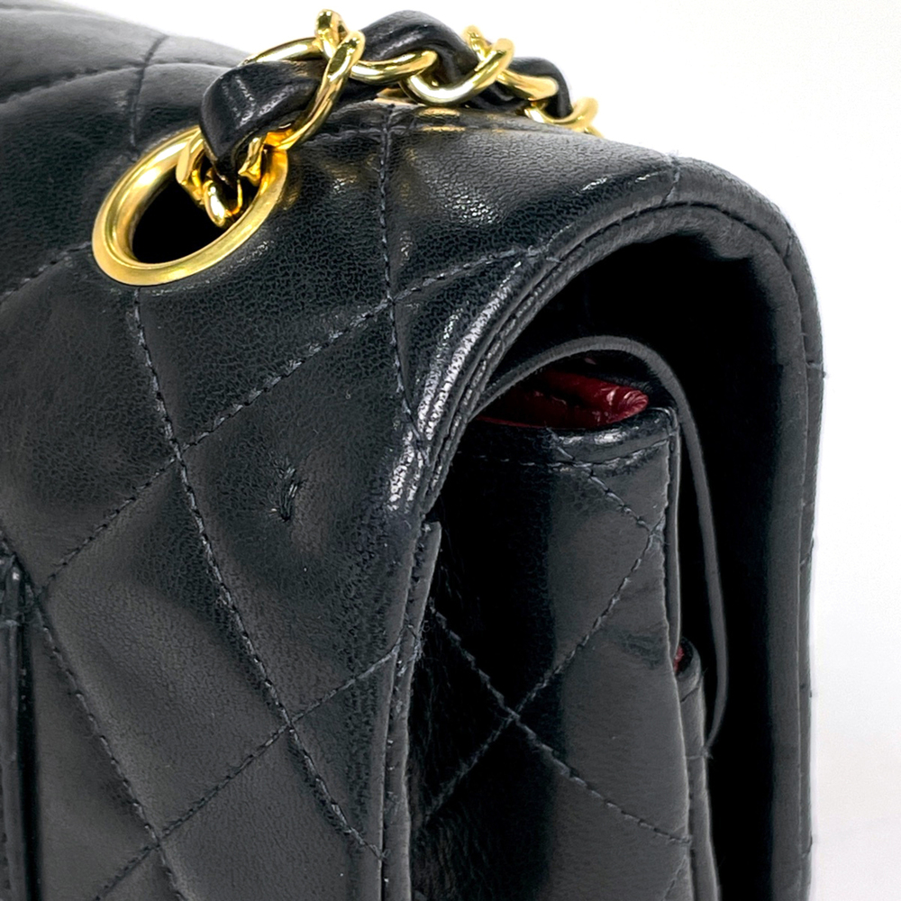 Chanel Matelassé Double Flap Chain Shoulder Bag, Coco Mark, Leather, A01112, ... - Picture 5 of 9